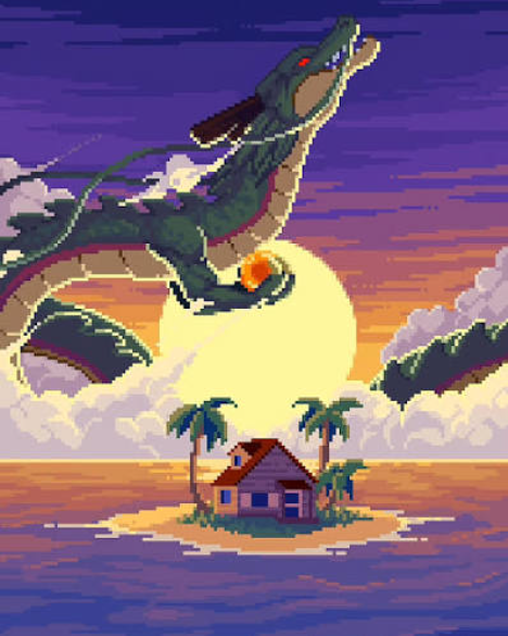 Shenron Pixel Art
